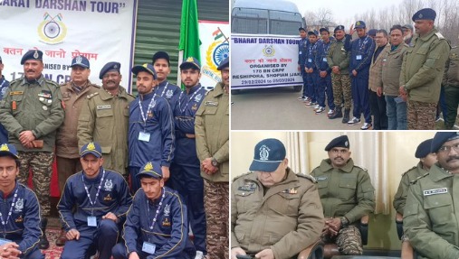 'CRPF 178 battalion recently organized a Bharat Darshan tour for students in Shopian'